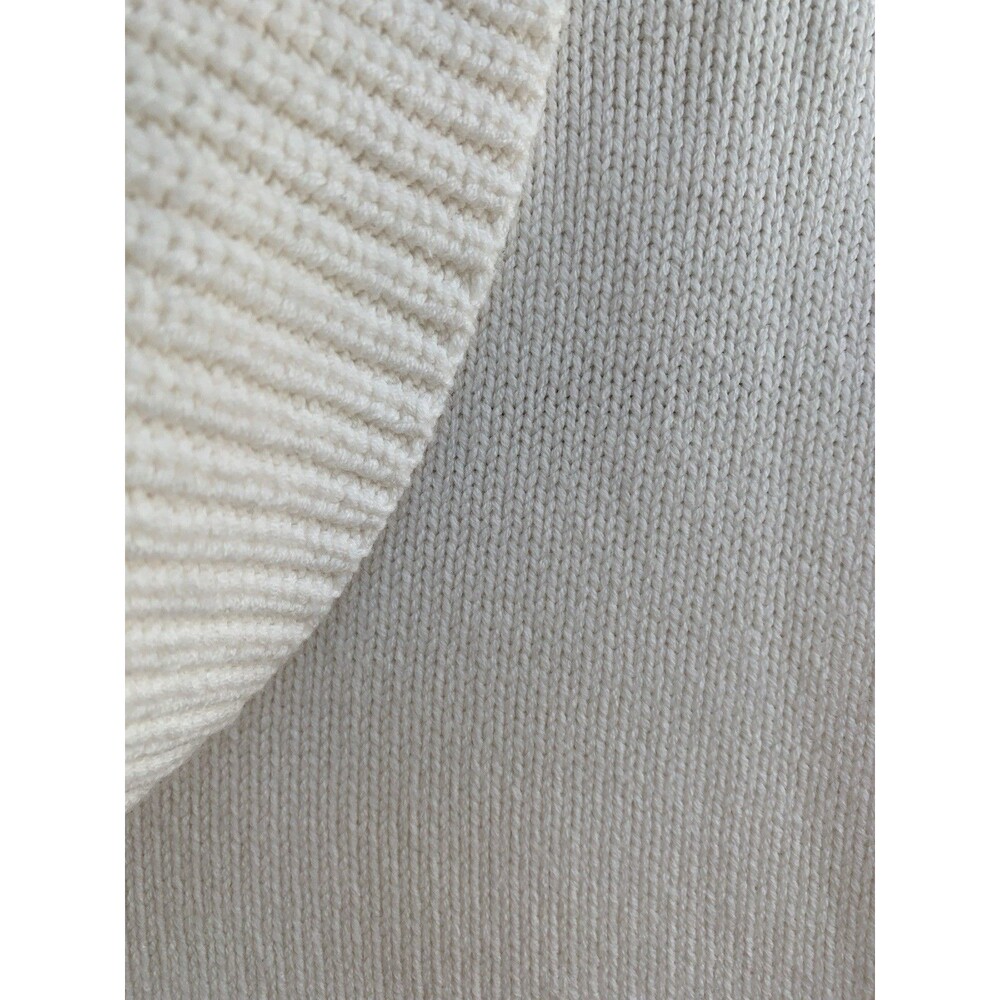 NWT LOFT Turtleneck Oversized Sweater Cream- Size Large - Picture 9 of 9